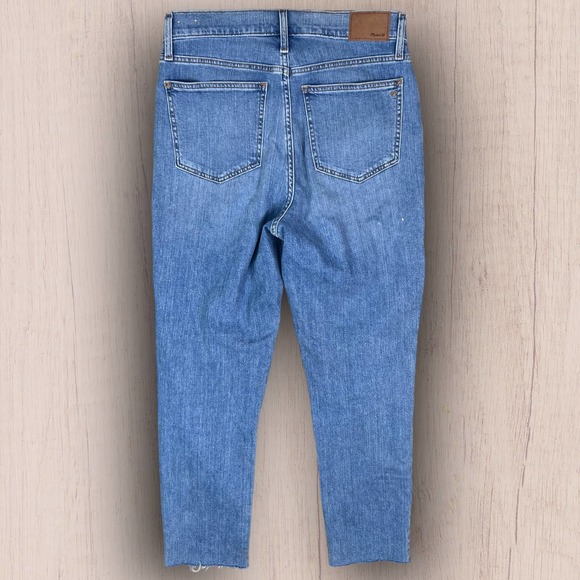 Madewell Blue Straight Leg Jeans - Picture 3 of 4